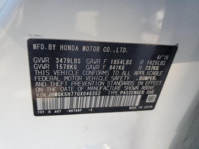 Photo 11 VIN: JHMGK5H77GX046352 - HONDA FIT EX 