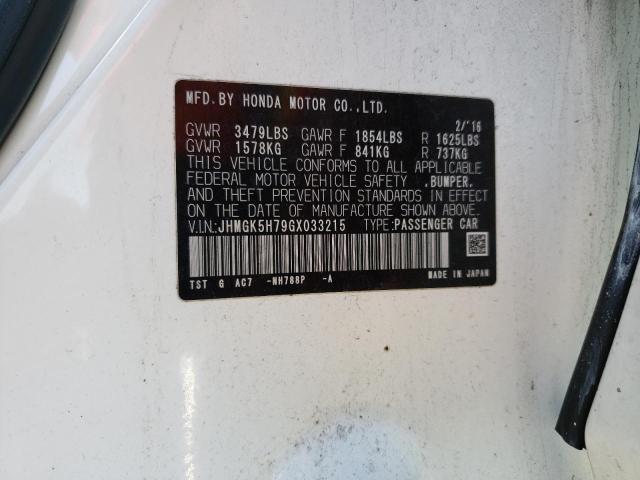 Photo 11 VIN: JHMGK5H79GX033215 - HONDA FIT 