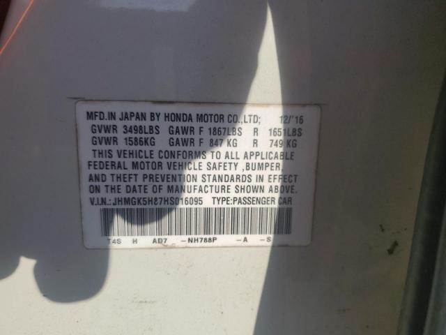 Photo 12 VIN: JHMGK5H87HS016095 - HONDA FIT EX 