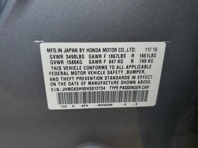 Photo 11 VIN: JHMGK5H95HS012734 - HONDA FIT EX 