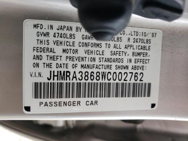 Photo 12 VIN: JHMRA3868WC002762 - HONDA ODYSSEY LX 