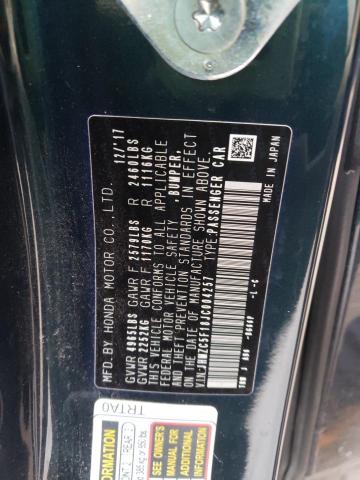 Photo 11 VIN: JHMZC5F18JC004257 - HONDA CLARITY 