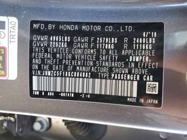 Photo 11 VIN: JHMZC5F18KC004082 - HONDA CLARITY 