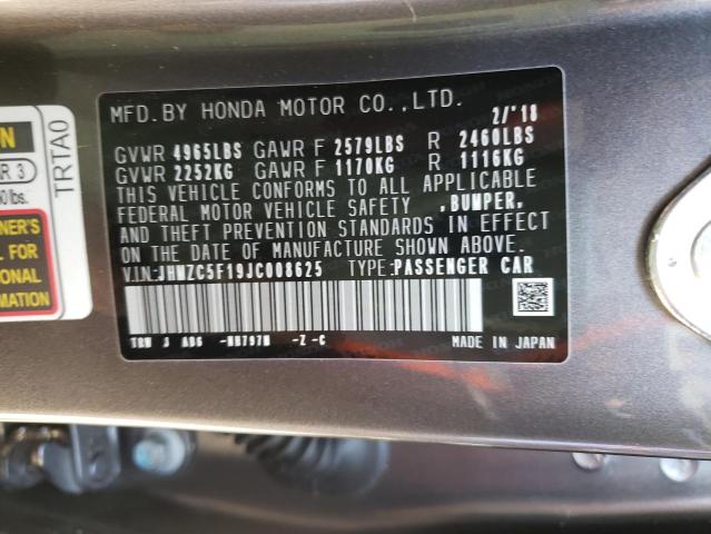 Photo 9 VIN: JHMZC5F19JC008625 - HONDA CLARITY 