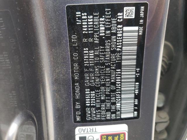 Photo 11 VIN: JHMZC5F31JC006756 - HONDA CLARITY 