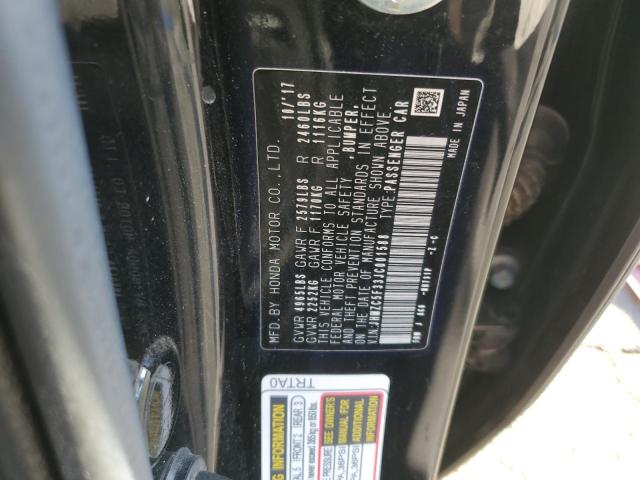 Photo 12 VIN: JHMZC5F33JC001588 - HONDA CLARITY 