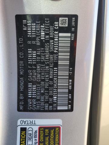 Photo 11 VIN: JHMZC5F34JC017539 - HONDA CLARITY 