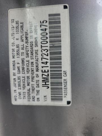 Photo 11 VIN: JHMZE14723T000475 - HONDA INSIGHT 