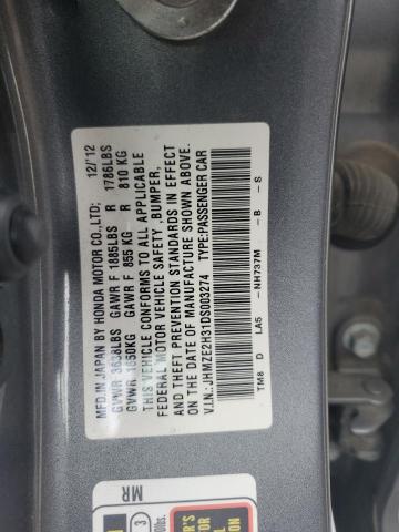 Photo 11 VIN: JHMZE2H31DS003274 - HONDA INSIGHT 