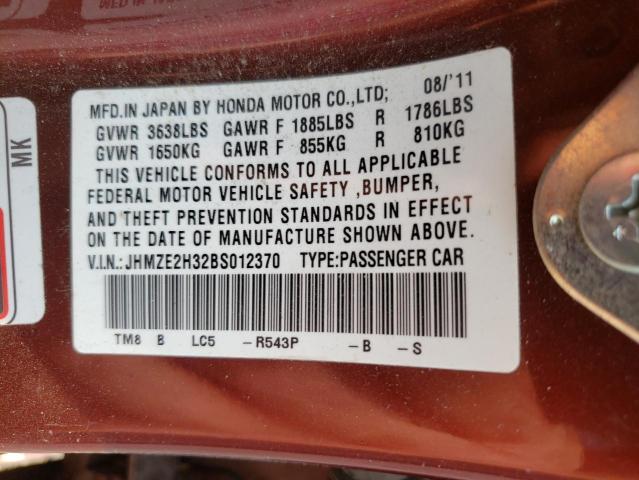 Photo 11 VIN: JHMZE2H32BS012370 - HONDA INSIGHT 