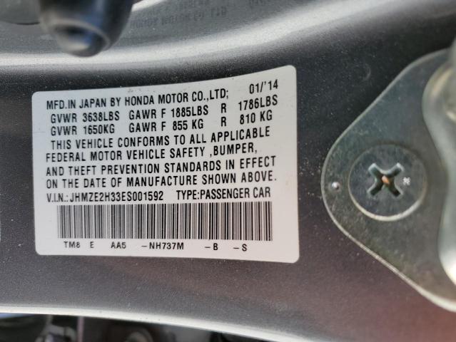 Photo 11 VIN: JHMZE2H33ES001592 - HONDA INSIGHT 