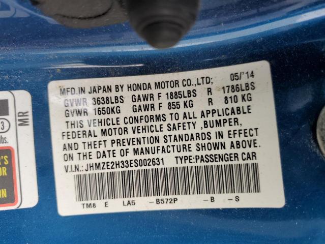 Photo 11 VIN: JHMZE2H33ES002631 - HONDA INSIGHT 