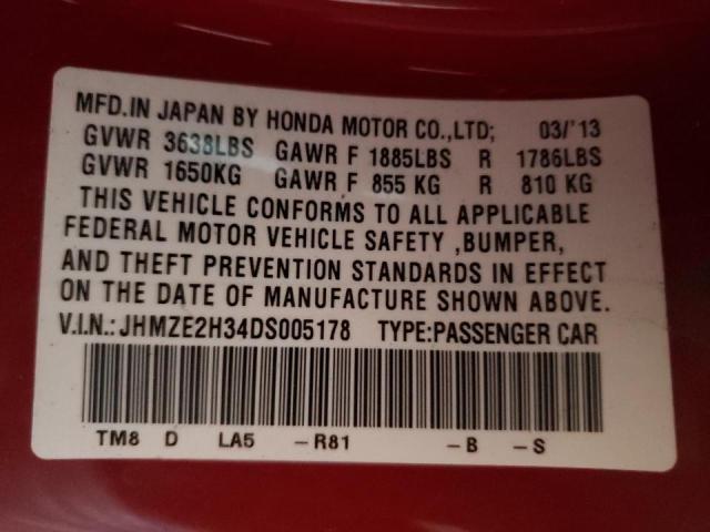 Photo 9 VIN: JHMZE2H34DS005178 - HONDA INSIGHT 