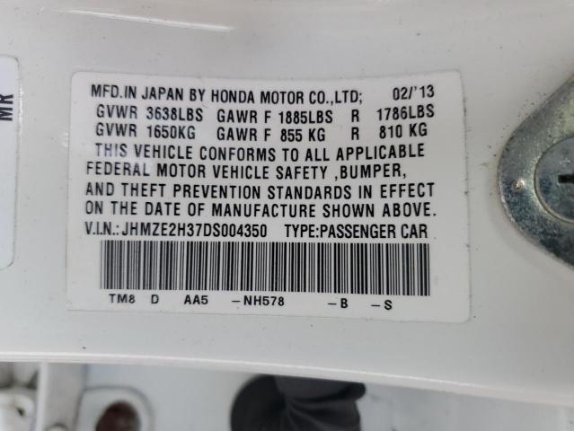 Photo 11 VIN: JHMZE2H37DS004350 - HONDA INSIGHT 