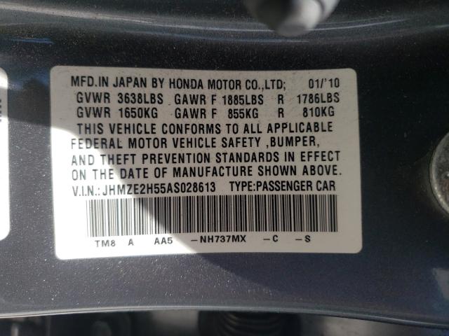 Photo 9 VIN: JHMZE2H55AS028613 - HONDA INSIGHT LX 