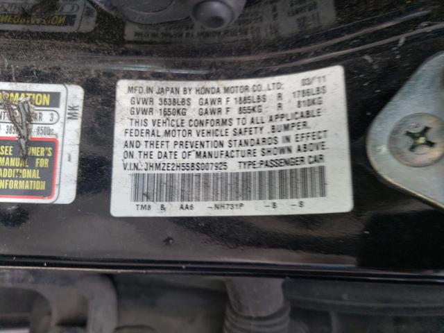 Photo 9 VIN: JHMZE2H55BS007925 - HONDA INSIGHT LX 