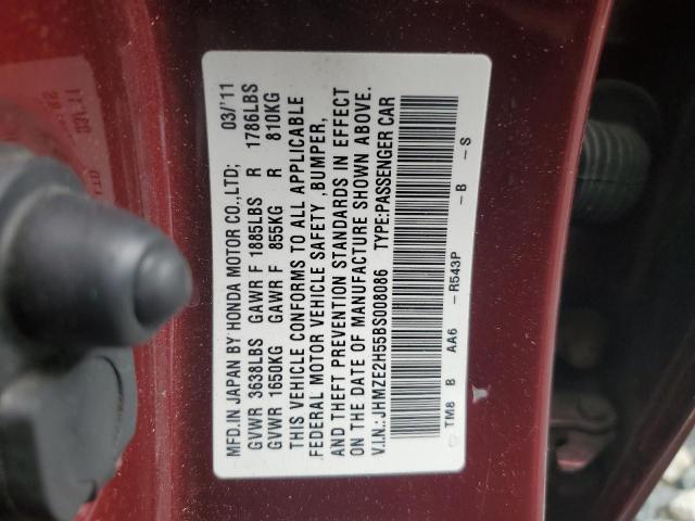 Photo 11 VIN: JHMZE2H55BS008086 - HONDA INSIGHT LX 