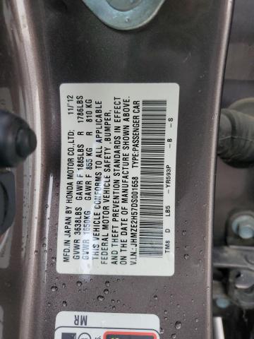 Photo 11 VIN: JHMZE2H57DS001658 - HONDA INSIGHT 