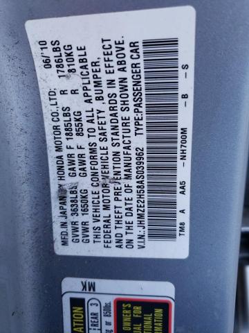 Photo 12 VIN: JHMZE2H58AS039962 - HONDA INSIGHT LX 