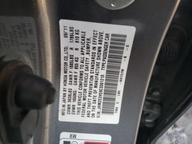 Photo 11 VIN: JHMZE2H59CS001210 - HONDA INSIGHT LX 