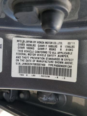 Photo 12 VIN: JHMZE2H70BS007400 - HONDA INSIGHT 