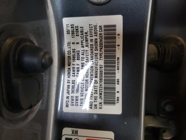 Photo 9 VIN: JHMZE2H70BS008787 - HONDA INSIGHT EX 