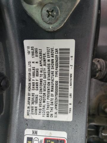 Photo 11 VIN: JHMZE2H75BS000930 - HONDA INSIGHT 