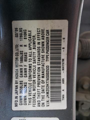 Photo 11 VIN: JHMZE2H77AS002533 - HONDA INSIGHT EX 