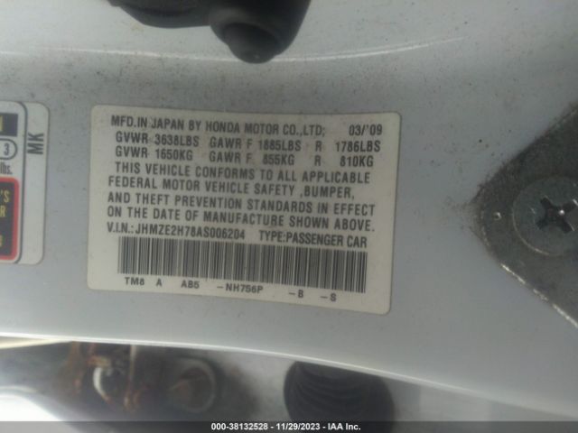 Photo 8 VIN: JHMZE2H78AS006204 - HONDA INSIGHT 