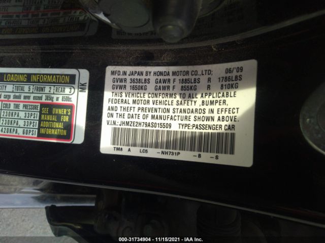 Photo 8 VIN: JHMZE2H79AS015509 - HONDA INSIGHT 