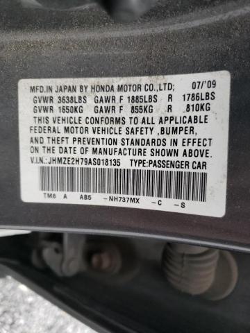 Photo 9 VIN: JHMZE2H79AS018135 - HONDA INSIGHT EX 