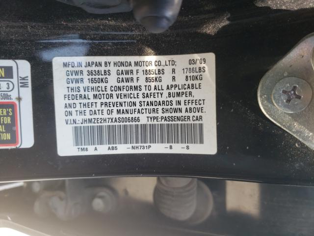 Photo 9 VIN: JHMZE2H7XAS006866 - HONDA INSIGHT EX 