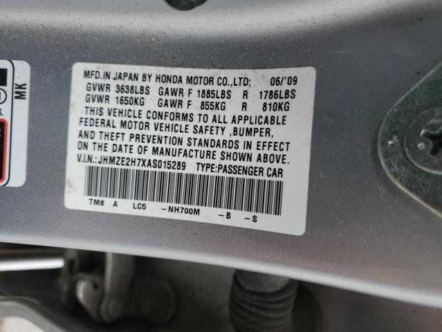 Photo 11 VIN: JHMZE2H7XAS015289 - HONDA INSIGHT 