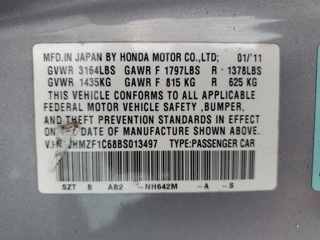 Photo 11 VIN: JHMZF1C68BS013497 - HONDA CRZ 