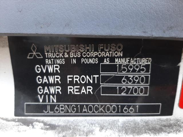 Photo 9 VIN: JL6BNG1A0CK001661 - MITSUBISHI FUSO 