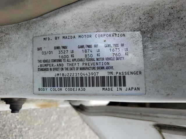 Photo 11 VIN: JM1BJ222310443907 - MAZDA PROTEGE 