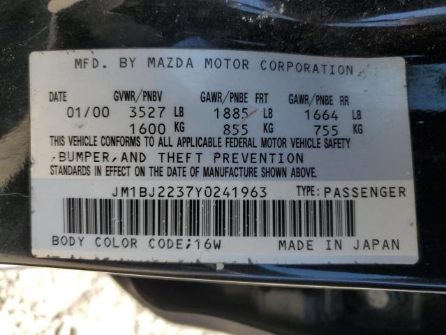 Photo 11 VIN: JM1BJ2237Y0241963 - MAZDA PROTEGE ES 