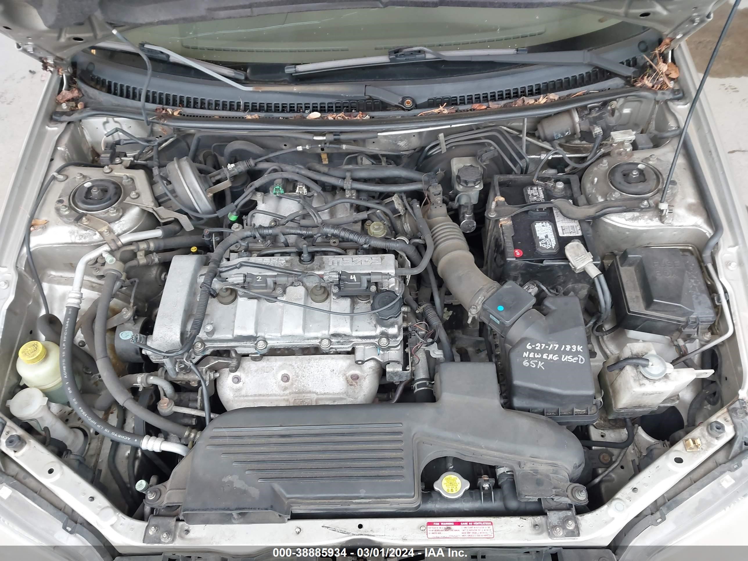 Photo 9 VIN: JM1BJ225030129533 - MAZDA PROTEGE 