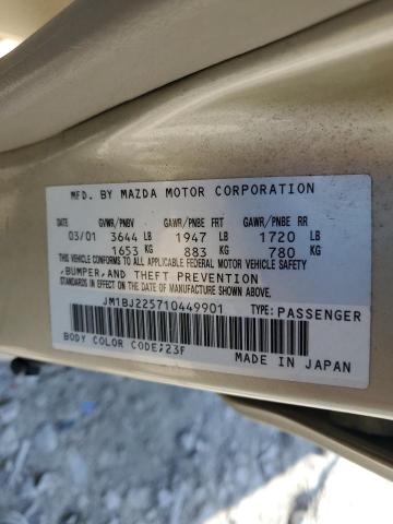 Photo 12 VIN: JM1BJ225710449901 - MAZDA PROTEGE 