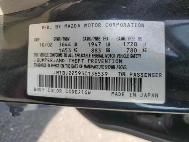 Photo 11 VIN: JM1BJ225930136559 - MAZDA PROTEGE DX 