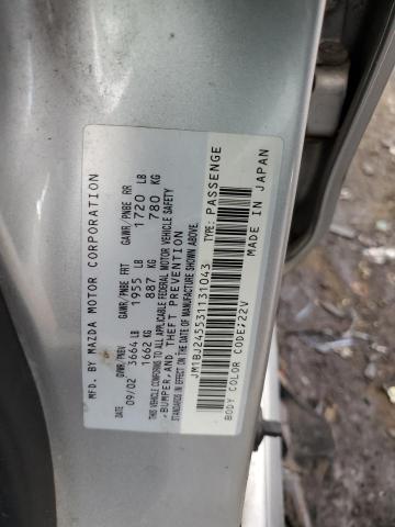 Photo 12 VIN: JM1BJ245531131043 - MAZDA PROTEGE 