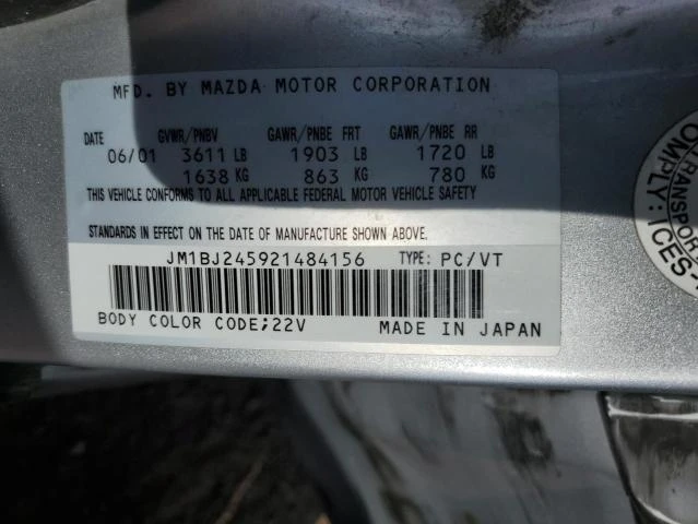 Photo 11 VIN: JM1BJ245921484156 - MAZDA PROTEGE PR 