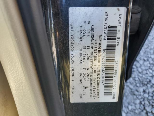 Photo 11 VIN: JM1BK12F051271068 - MAZDA 3 I 