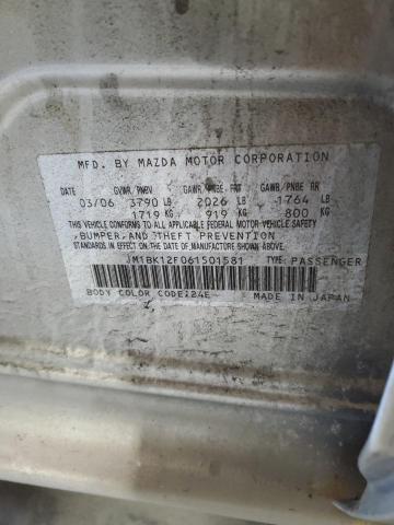 Photo 11 VIN: JM1BK12F061501581 - MAZDA 3 I 