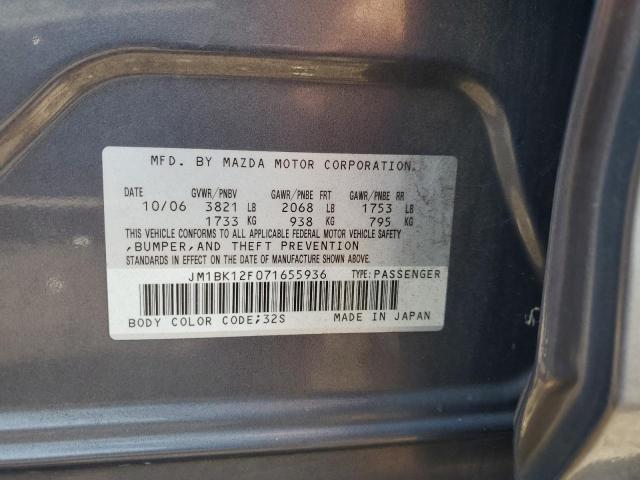 Photo 11 VIN: JM1BK12F071655936 - MAZDA 3 