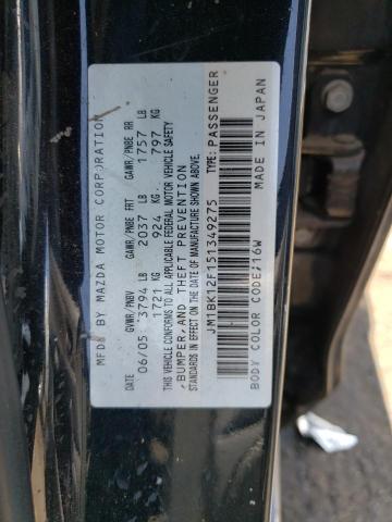 Photo 11 VIN: JM1BK12F151349275 - MAZDA 3 