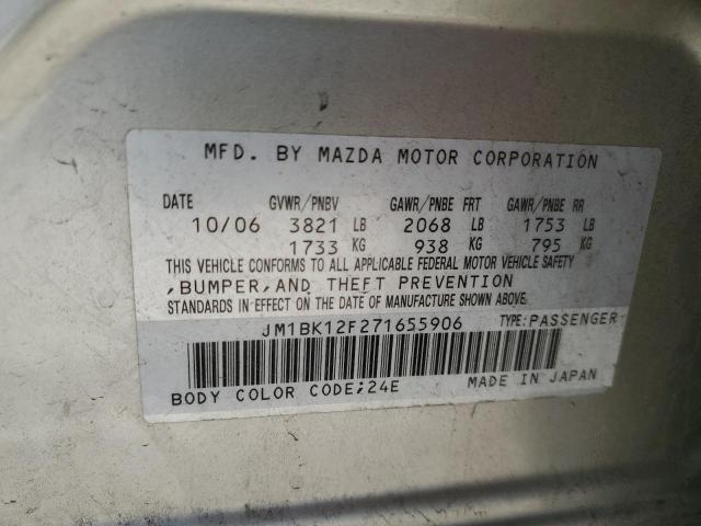 Photo 11 VIN: JM1BK12F271655906 - MAZDA 3 