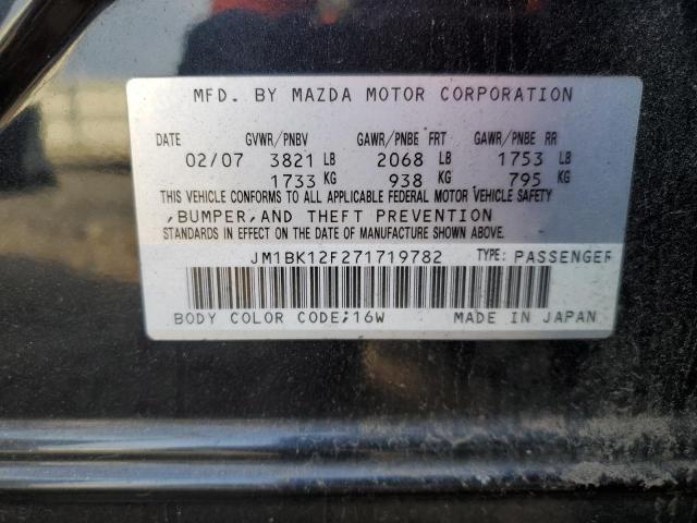 Photo 11 VIN: JM1BK12F271719782 - MAZDA 3 I 