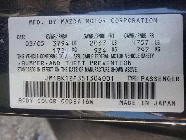 Photo 12 VIN: JM1BK12F351304001 - MAZDA 3 