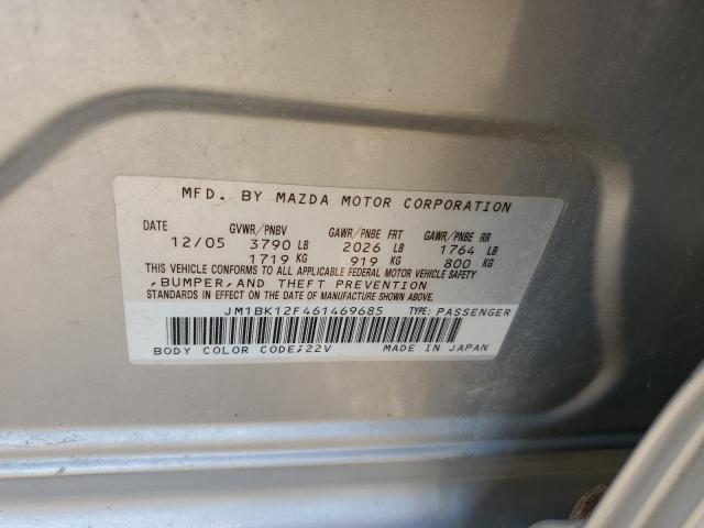 Photo 11 VIN: JM1BK12F461469685 - MAZDA MAZDA3 